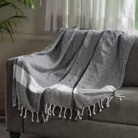 Cotton Woven Throw Blanket