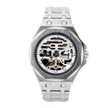 GENOA Automatic Mechanical Movement Octagonal Dial Watch in ION Plated Black Stainless Steel Strap (46mm) - Sticky add to cart bar