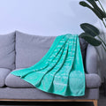 HOMESMART Letters Printed Flannel Blanket- Purple (50"x60") - Sticky add to cart bar
