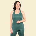 TAMSY Turquoise Racer-back Tank - S - Sticky add to cart bar