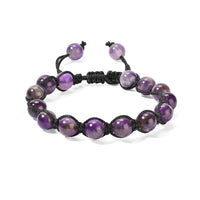 Amethyst Weaved Adjustable Bracelet 125ctw