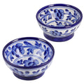 Set of 2 Blue Art Pottery Handmade Serving Mixing Bowls - Sticky add to cart bar