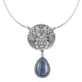 Bali Legacy Himalayan Kyanite Floral and Butterfly Necklace 18 Inches in Sterling Silver 21.00 ctw - Sticky add to cart bar