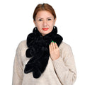 Passage Black Faux Fur Polyester Scarf - Sticky add to cart bar