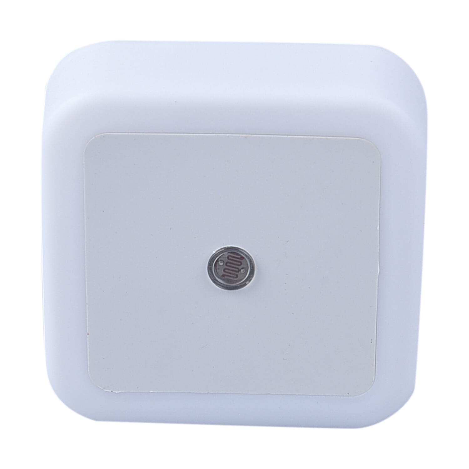 Set of 6 White Square Plug-in Night LED Light with Sensitive Light Sensor (2.36"x2.36")