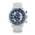 GENOA Multi-Functional Quartz Movement Watch with Blue Dial & Stainless Steel Strap (49.5 mm) - Sticky add to cart bar