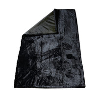 Black Color Anti Slip Base Fur Rug (59.06"x39.37"x0.98")