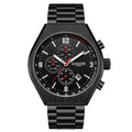 GAMAGES OF LONDON Limited Edition Hand Assembled Enterprise Automatic Movement Watch in ION Plated Black Stainless Steel (45mm) with FREE GIFT PEN - Sticky add to cart bar
