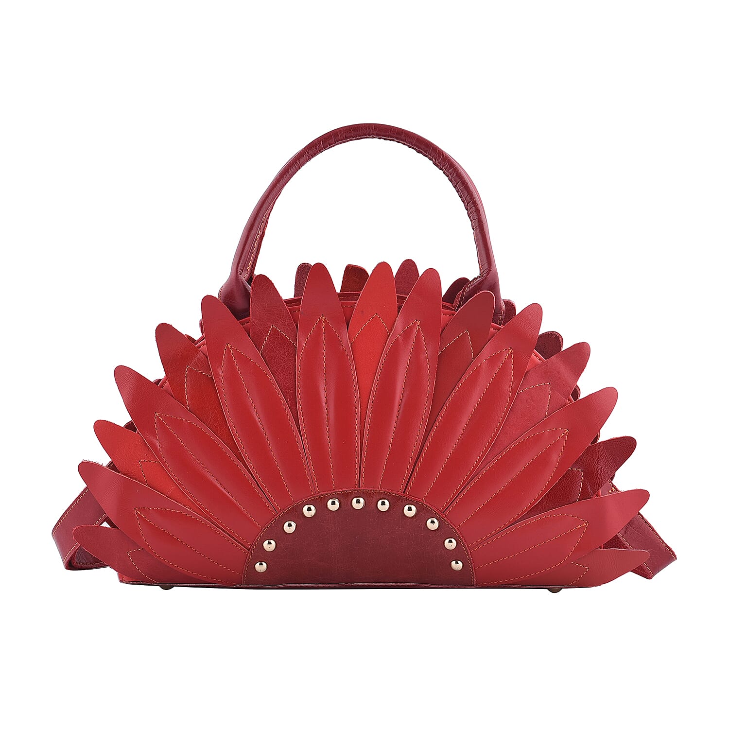 CHAOS BY ELSIE Blue Solid Genuine Leather Convertible Bag (13.78"x3.15"x8.27") with Handle Drop and Shoulder Strap