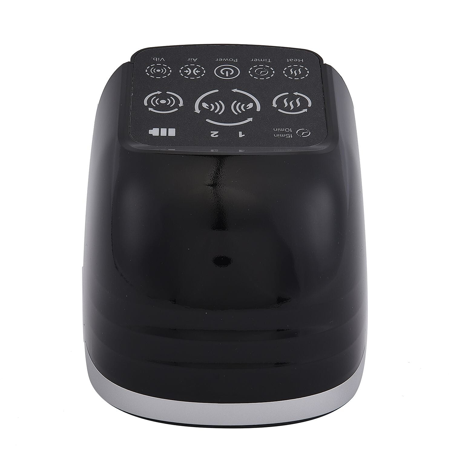 Black Electric Heated & Air Pressure & Vibration Knee Massager (7.6"x6.61"x5.67")