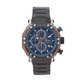 GENOA Multi-Functional Quartz Movement Watch with Navy Dial & ION Plated Black Stainless Steel Strap (49 mm) - Sticky add to cart bar