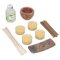 "FRAGRANCE GIFT SET (Reed Diffuser, 4 Tea lights & Incense holder with 20 sticks) Fragrance: Lemon grass" - Sticky add to cart bar