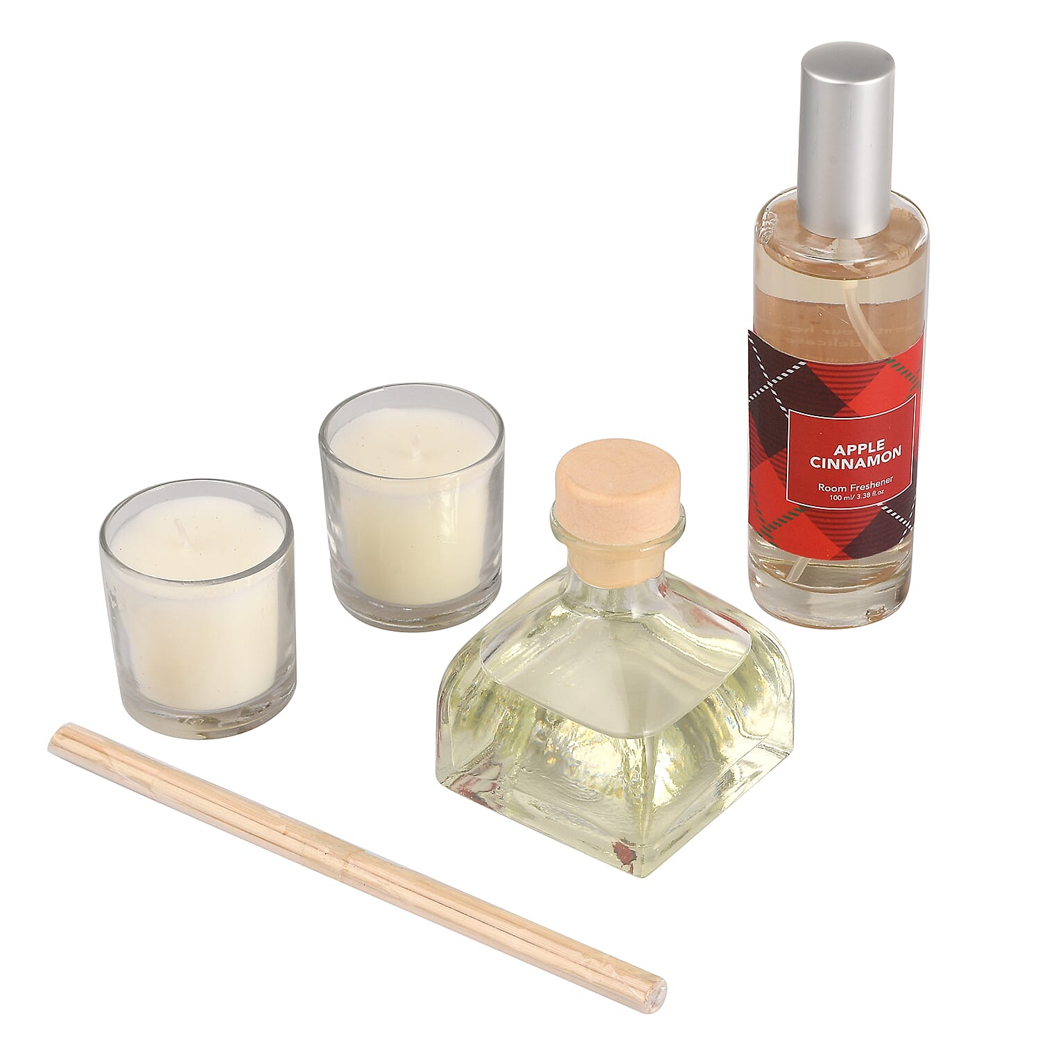 FRAGRANCE GIFT SET (Reed Diffuser, Room Spray & 2 Glass Votive) FRAGRANCE - Rose