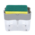 Set of 2 Light Gray Soap Dispenser with Sponge Holder (5.51"x4.13") - Sticky add to cart bar