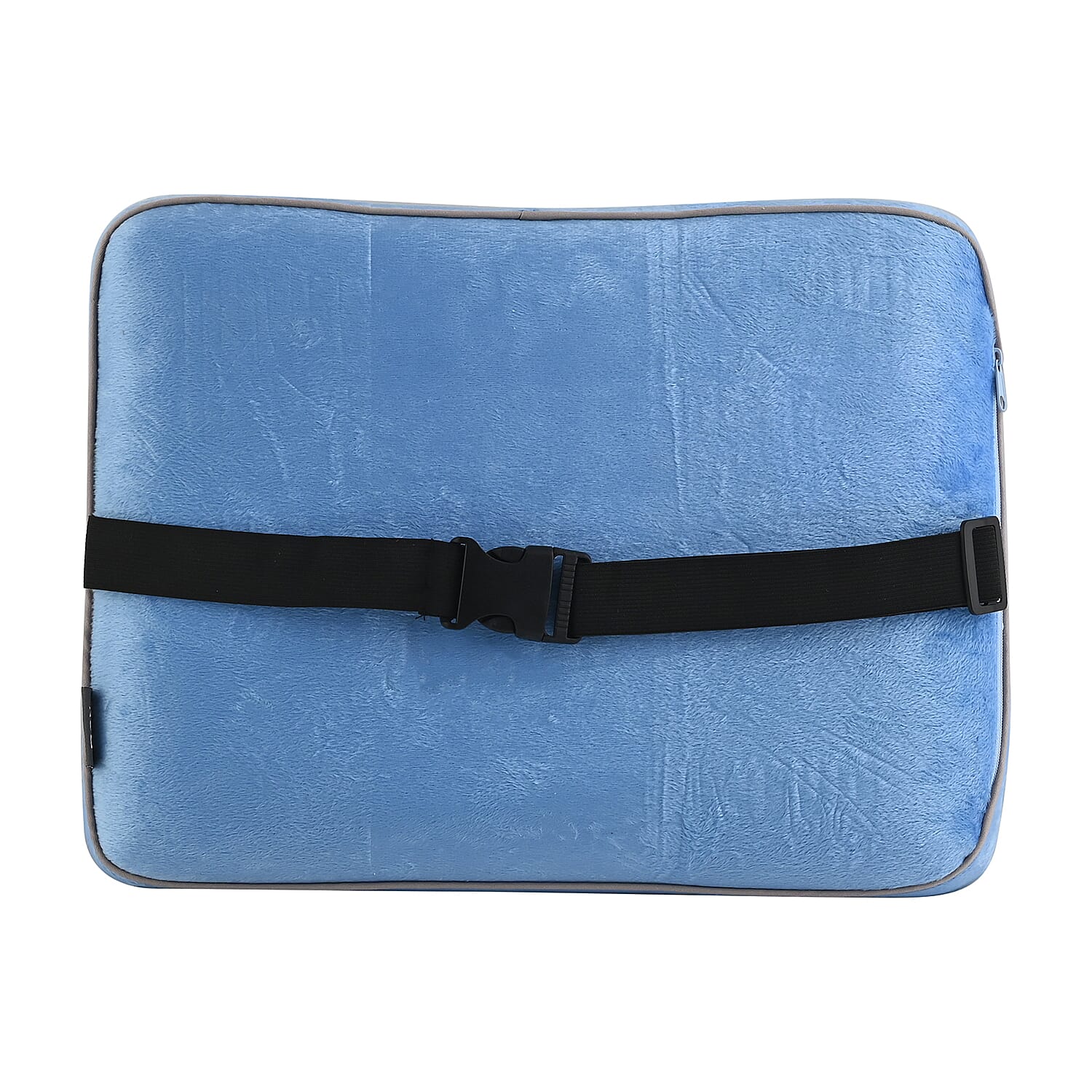 BON VOYAGE Memory Foam Square Pillow with Buckle - Black