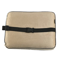 BON VOYAGE Memory Foam Square Pillow with Buckle - Black