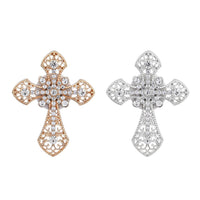 Set of 2 Gold and Silver Cross Inspired Vent Clip Freshener (2.16"x2.75")