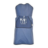 HOMESMART Navy Blue Cotton Tie-Free Apron (31.5"x27.56")