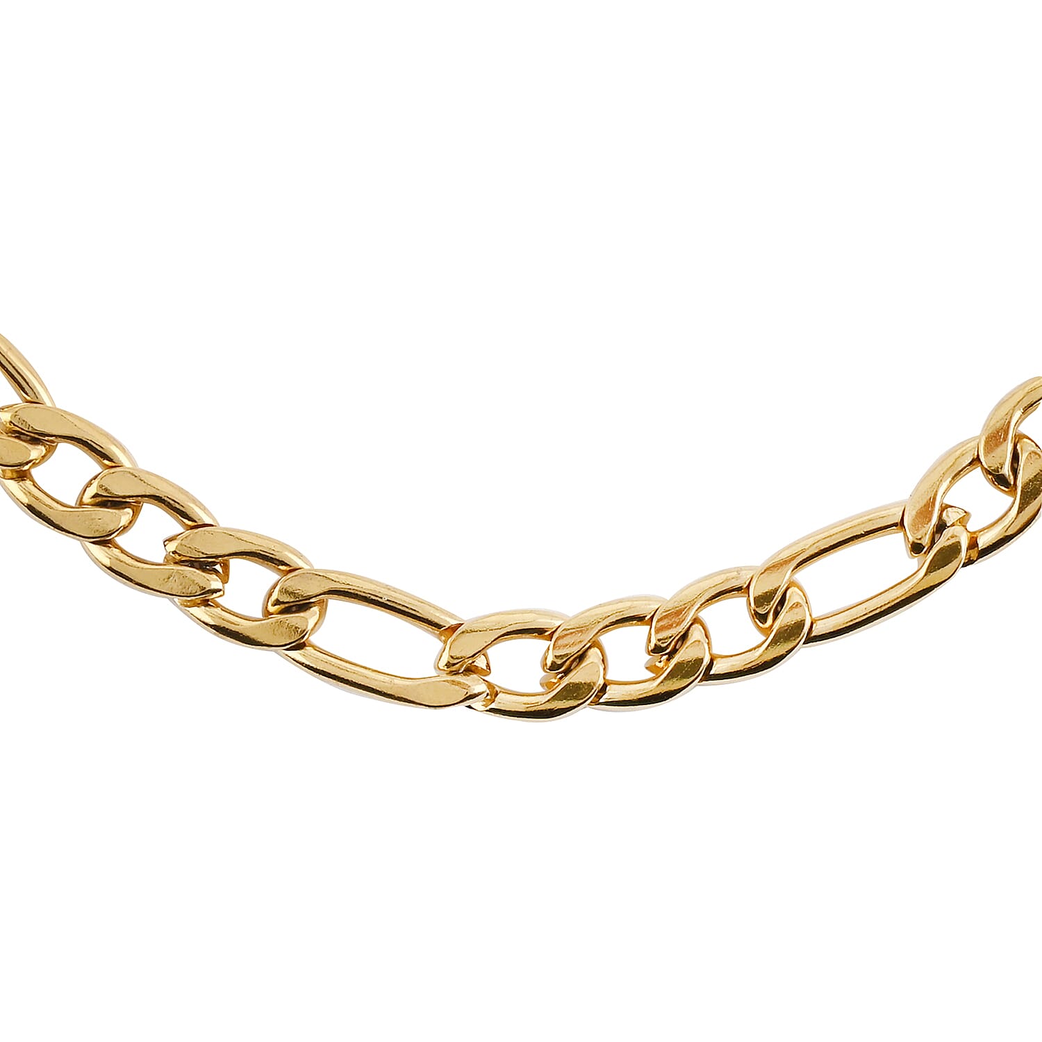 Figaro Necklace 24 Inches in ION Plated Black Stainless Steel 21.90 Grams