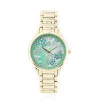 STRADA 10th ANNIVERSARY SPECIAL Japanese Movement Watch with Green Background Grapes Pattern Dial