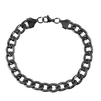 Curb Bracelet in ION Plated Black Stainless Steel (8.50 In) 20.60 Grams