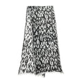 Black and White Leopard Pattern Pashmina Poncho (15.5"x86.5") - Sticky add to cart bar