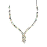 Ethiopian Welo Opal Necklace 18 Inches in Platinum Over Sterling Silver 15.25 ctw