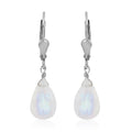 6.90 ctw Malagasy Labradorite Drop Earrings in Platinum Over Sterling Silver - Sticky add to cart bar