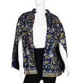 JOVIE Blue Floral Motif Printed Batik Outerwear - One Size Missy - Sticky add to cart bar