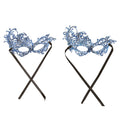 Set of 2 Black Mysterious Lace Masks (4.72"x9.06") - Sticky add to cart bar