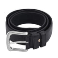 2-in-1 Black Wallet Faux Leather Belt with Hidden Zipper Pocket - L (47-49 Inches) - Sticky add to cart bar