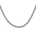 Bali Legacy Rhodium Over Sterling Silver Borobudur Necklace 18 Inches 21.1 Grams - Sticky add to cart bar