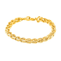 10K Yellow Gold Spiga Chain Bracelet, Gold Chain, Gold Bracelet, Wedding Gifts