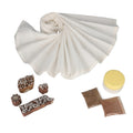 DIY Block Printing Art Kit (4 Design Wooden Block, 2 Natural Dye Color and Runner Cotton Sheet) - Sticky add to cart bar