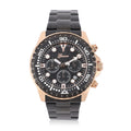 GENOA Multi-functional Quartz Movement Watch with Black Dial & Stainless Steel Strap (46 mm) - Sticky add to cart bar