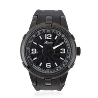 GENOA Miyota Japanese Movement Watch with Black Silicone Band (47mm)
