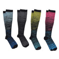 Set of 4 Pairs Black 5% Copper Nylon and 95% Spandex Copper Fit Socks (S/M) - Sticky add to cart bar