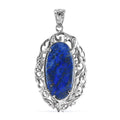 African Malachite Fancy Pendant in Platinum Over Copper with Magnet 26.40 ctw - Sticky add to cart bar
