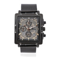 GENOA Six-Pin Multifunctional Movement Watch in ION Plated Black Over Stainless Steel Mesh Strap - Sticky add to cart bar