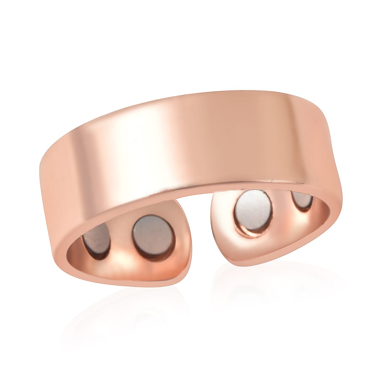 Adjustable Open Magnetic Ring in Rosetone