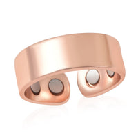 Adjustable Open Magnetic Ring in Rosetone