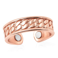 Adjustable Open Magnetic Ring in Rosetone