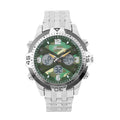 GENOA Japanese Movement Green Camo Dial Watch with Stainless Steel Strap - Sticky add to cart bar