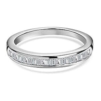 Diamond 0.25 ctw Ring in Platinum Over Sterling Silver (Size 10.0)