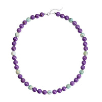 Peru Turquoise and Phosphosiderite Beaded Necklace 20-22 Inches in Rhodium Over Sterling Silver 349.50 ctw