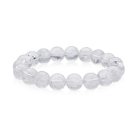 Herkimer Diamond Quartz Beaded Stretch Bracelet 140.50 ctw