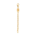 14K Yellow Gold Over Sterling Silver Paper Clip Chain with Magnet and Lobster Lock (7.25 In) 2.20 Grams - Sticky add to cart bar