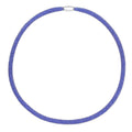 Blue Austrian Crystal Necklace 20 Inches in Silvertone - Sticky add to cart bar
