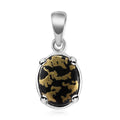 Goldenite Solitaire Pendant in Sterling Silver 1.65 ctw - Sticky add to cart bar