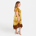 TAMSY, 100% RAYON, UMBRELLA DRESS , SIZE-ONE SIZE, COLOR- MUSTARD - Sticky add to cart bar